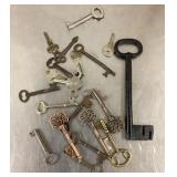 Group of vintage keys