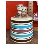 Robinson Ransbottom Pottery tigers cookie jar