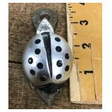 Brass Ladybug letter clip