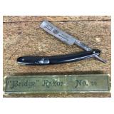 Straight razor with box