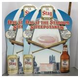 2 Stag Beer standees