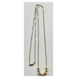 14k gold add-a-bead necklace