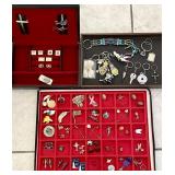 Brooches, pins, cufflinks, tie bars, keychains