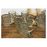 8 glass beer mugs