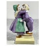 Japan ceramic Dutch boy & girl toothbrush holder