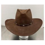 Brown Resistol cowboy hat Size 7 1/8