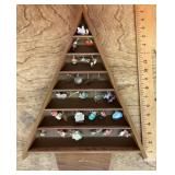 Hallmark Christmas tree display w/mini ornaments