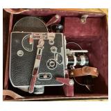 Paillard-Bolex 16mm movie camera with hand grip