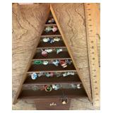 Hallmark Christmas tree display w/mini ornaments