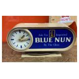Blue Nun cash register clock