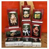 10 Hallmark ornaments