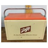 Vintage Schlitz metal cooler