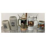 Beer mugs and steins