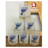 6 St. Louis Blues rocks glasses
