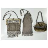 3 antique evening bags