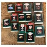 15 mini Hallmark ornaments