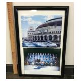 Framed Checkerdome and Blues team photo