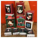 10 Hallmark ornaments