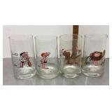 4 Arbyï¿½s 1981 B.C. Ice Age character glasses