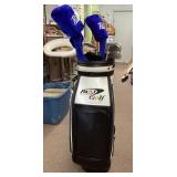 PBR golf clubs and bag --unused