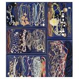 Huge lot of costume jewelry necklaces