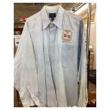 Stag logo button front long sleeve shirt Size 2 XL