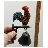 Cast iron rooster bell