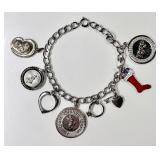 Sterling silver charm bracelet