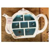 Precious Moments display shelf with ornaments