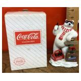 1996 Coca-Cola polar bear figurine
