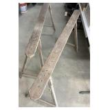 Pair of wooden stands/saw horses