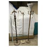 3 vintage floor lamps