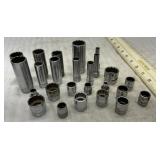 Snap-on 3/8 drive 12 point sockets