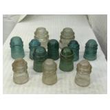 12 Glass insulators