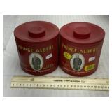 2 Prince Albert tobacco canisters