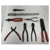 8 assorted pliers