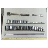 3/8" and 1/2" sockets