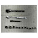 Craftsman 1/4 drive metric sockets, ratchet, more