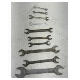 10 Blue Point open-end SAE wrenches
