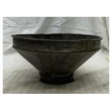 Vintage metal milk strainer/cream separator funnel