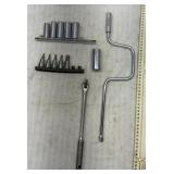Husky 3/8 drive sockets, breaker bar, speed wrench
