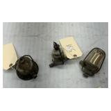 3 Vintage glass bowl fuel sediment filters