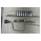 Craftsman USA 1/4 & 3/8 sockets & speed wrench