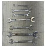 7 Craftsman USA open end SAE wrenches