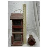 Grain holder and small bird house
