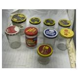 Vintage peanut butter jars