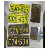 Vintage license plates