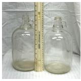 2 glass gallon jugs