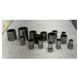 Snap-on USA 1/2 drive 15 SAE shallow sockets