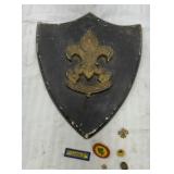 Boy Scout insignia and wall plaque